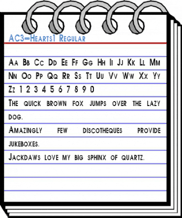 AC3-Hearts1 Regular Font