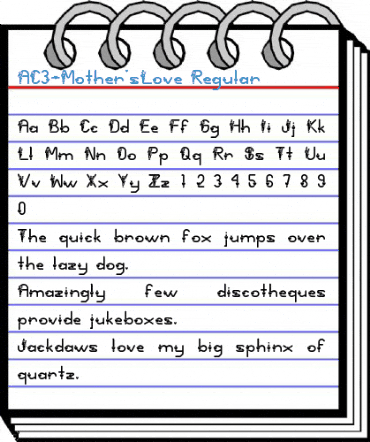 AC3-Mother'sLove Regular Font