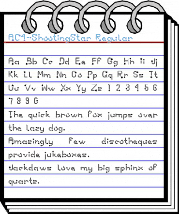 AC4-ShootingStar Regular Font