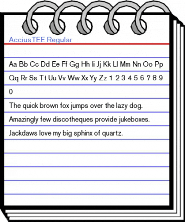 AcciusTEE Regular Font