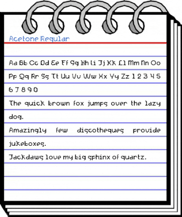 Acetone Regular Font