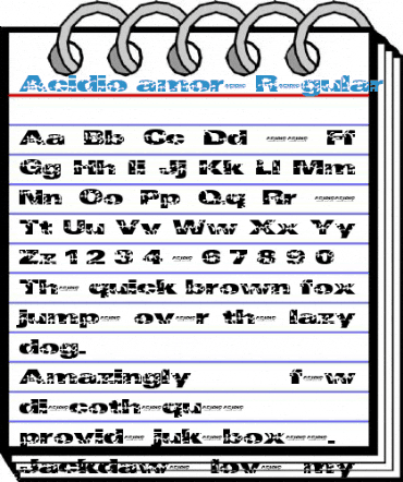Acidio amore Regular Font