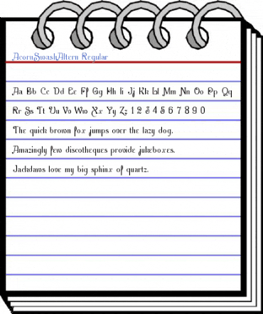 AcornSwashAltern Regular Font