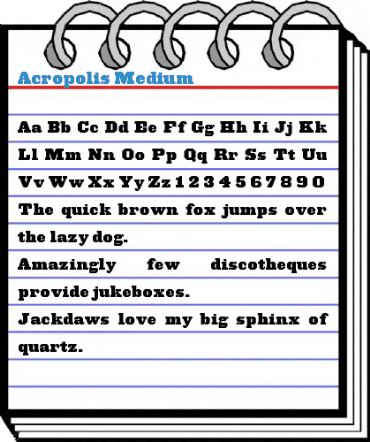 Acropolis Medium Font