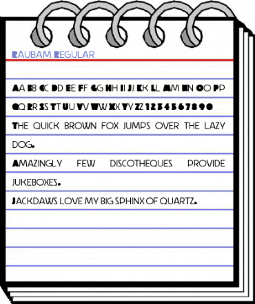 Raubam Regular Font