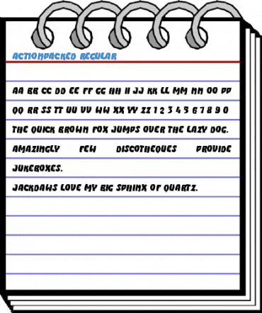 ActionPacked Regular Font