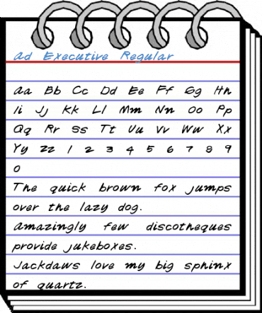 Ad Executive Regular Font