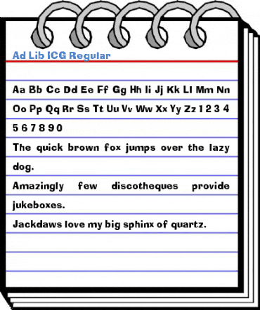 Ad Lib ICG Regular Font
