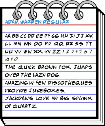 Adam Warren Regular Font