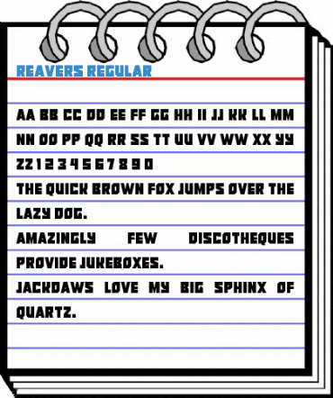 Reavers Regular Font