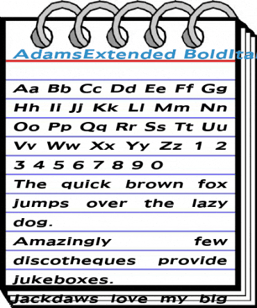 AdamsExtended Font