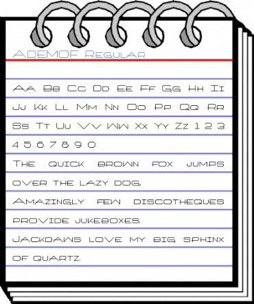 ADEMOF Regular Font
