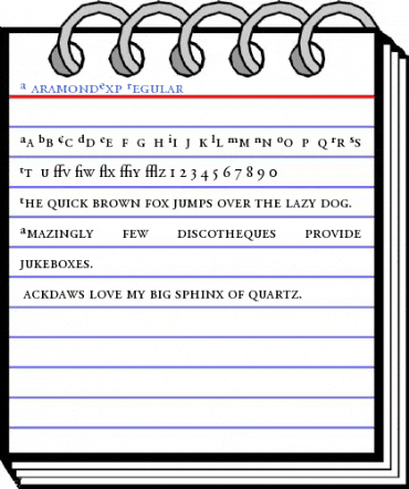 AGaramondExp Regular Font