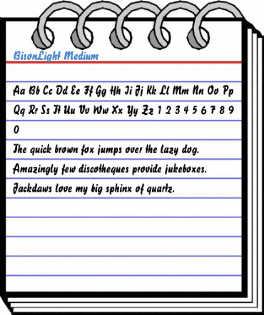 BisonLight Medium Font