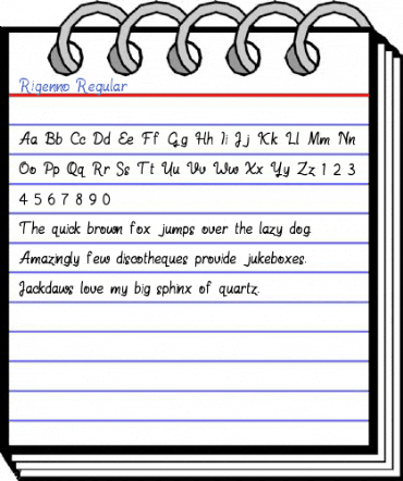 Rigenno Regular Font