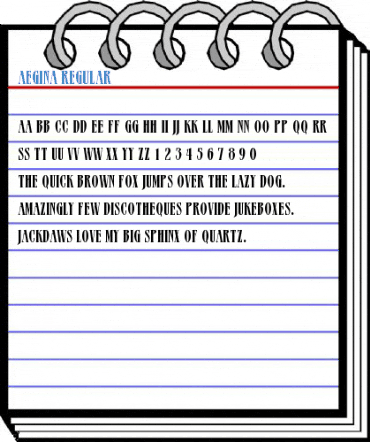 Aegina Regular Font