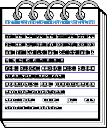 Bit Lines15 (sRB) Regular Font