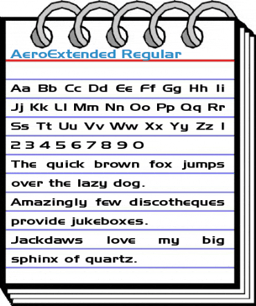 AeroExtended Regular Font