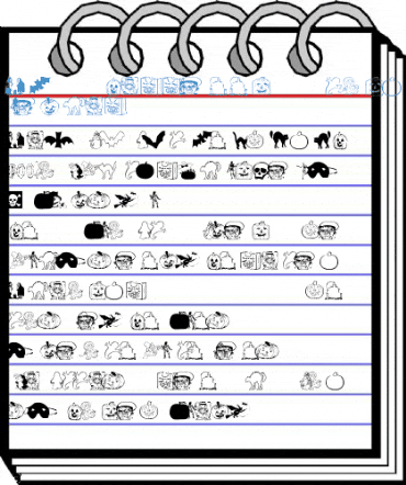 AEZ halloween dingbats Normal Font