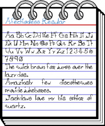 Afectionless Regular Font