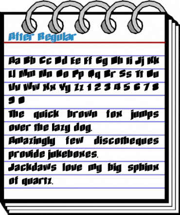 After Regular Font