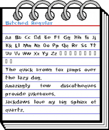 Bitched Regular Font