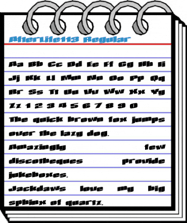 AfterLife113 Regular Font