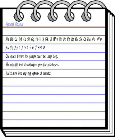 Against Regular Font