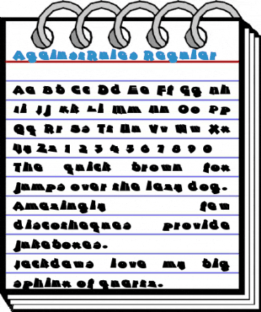 AgainstRules Regular Font