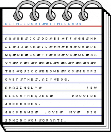 BitMicro01 BitMicro01 Font