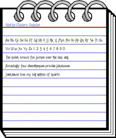 Agatha-Modern Regular Font
