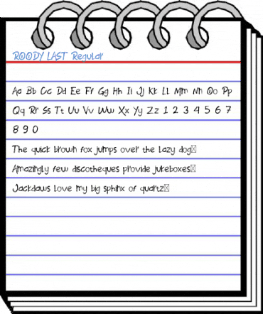 ROODY LAST Regular Font