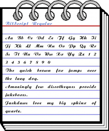 BitScript Regular Font