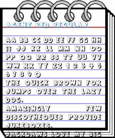Agent Red Regular Font