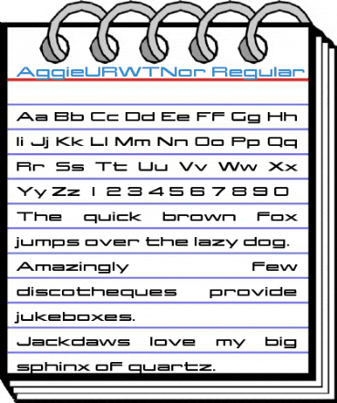 AggieURWTNor Regular Font