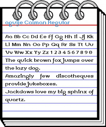 aguije Caiman Regular Font