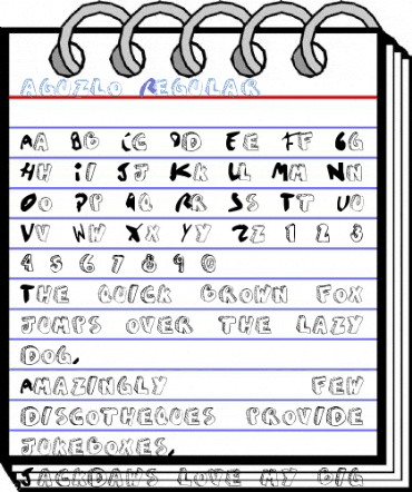 aguzlo Regular Font