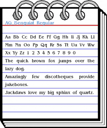 AG_Benguiat Regular Font