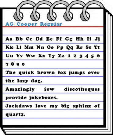 AG_Cooper Regular Font