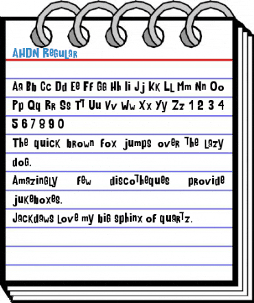 AHDN Regular Font