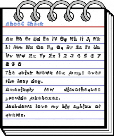 AhooC Check Font