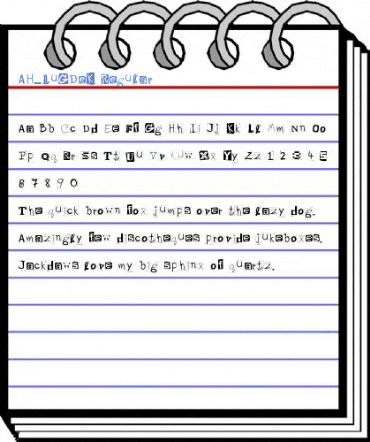 AH_LuGDeK Regular Font