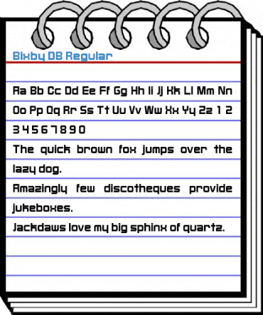 Bixby DB Regular Font