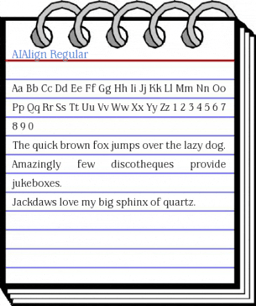 AIAlign Regular Font