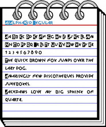 AIAlphaKid Regular Font