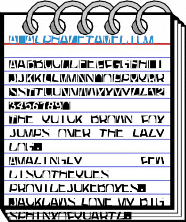 AIAlphaZeta Medium Font