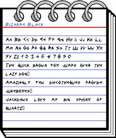 Bizarre Black Font