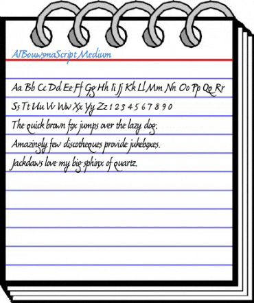 AIBouwsmaScript Medium Font