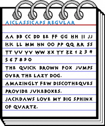 AIClassiCaps Regular Font
