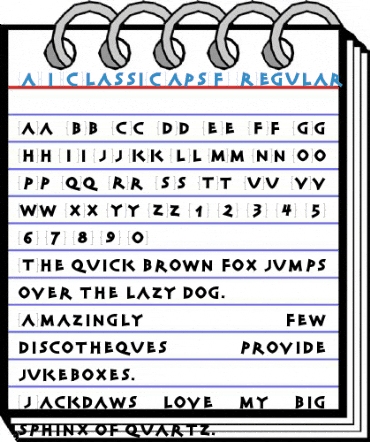 AIClassiCapsF Regular Font